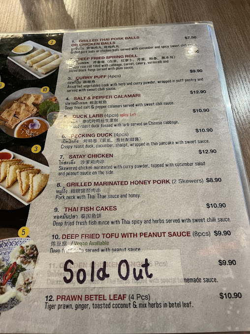 Menu Thaithae Mascot - 5