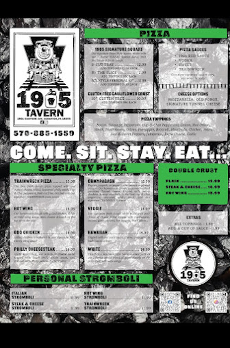 Menu The 1905 Tavern - 1