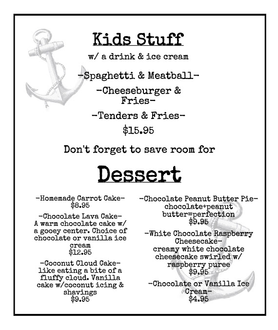 Menu The Anchorage Restaurant And Marina - 4