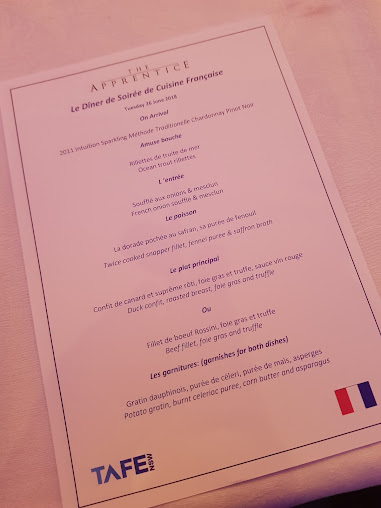 Menu The Apprentice Restaurant Sydney - 4