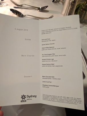 Menu The Apprentice Restaurant Sydney - 9