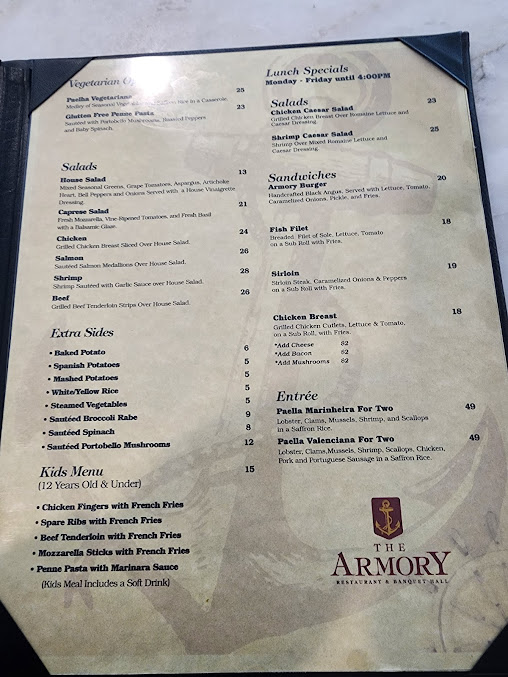 Menu The Armory Nj - 6