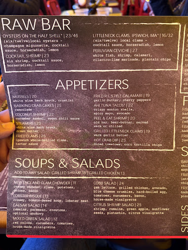 Menu The Barking Crab - 4