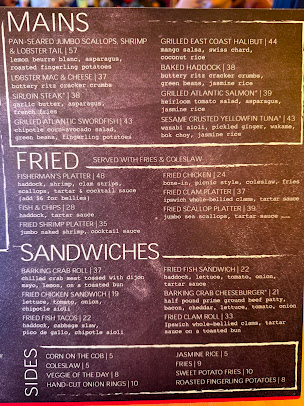 Menu The Barking Crab - 9