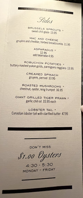 Menu The Barn Steakhouse - 1