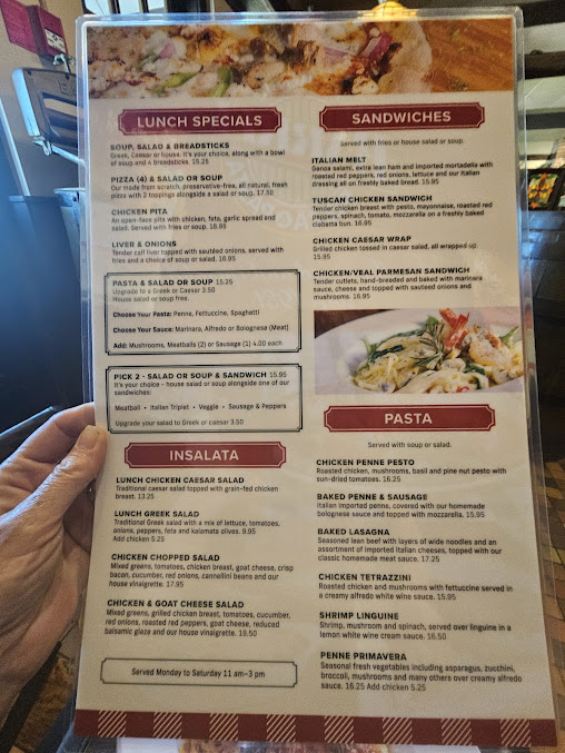 Menu The Barrel Restaurant - 0