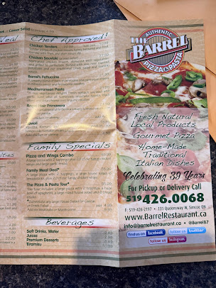 Menu The Barrel Restaurant - 6