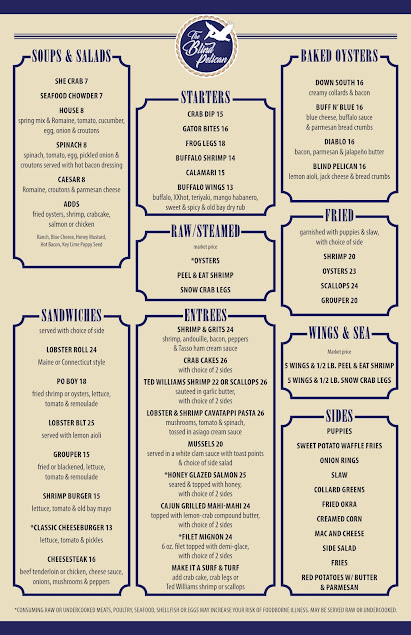 Menu The Blind Pelican Seafood House - 3