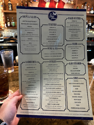 Menu The Blind Pelican Seafood House - 6