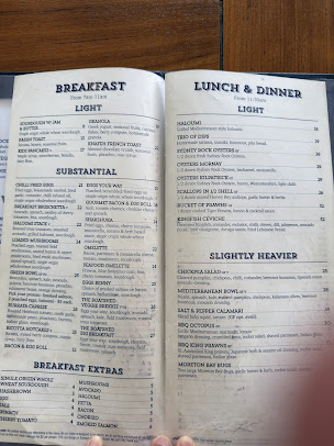 Menu The Boatshed La Perouse - 0