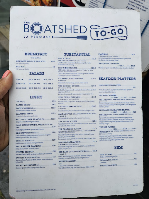 Menu The Boatshed To-Go - 9