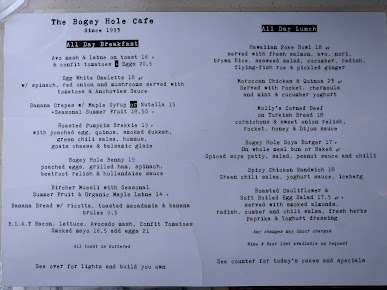 Menu The Bogey Hole Cafe - 3
