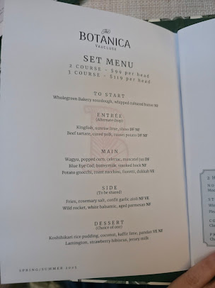 Menu The Botanica Vaucluse - 0