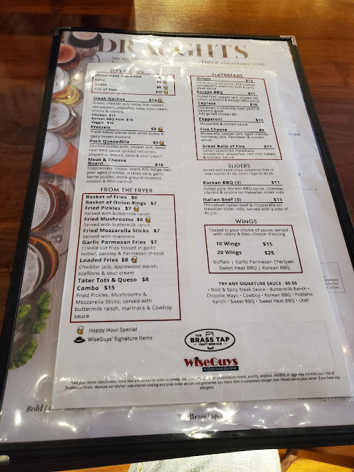 Menu The Brass Tap Round Rock - 5