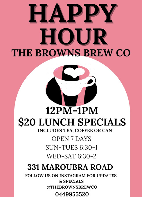 Menu The Browns Brew Co Cafe & Catering - 0