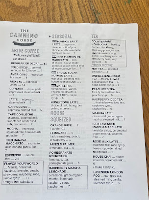 Menu The Canning House - 0