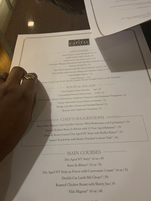 Menu The Capital Grille - 8