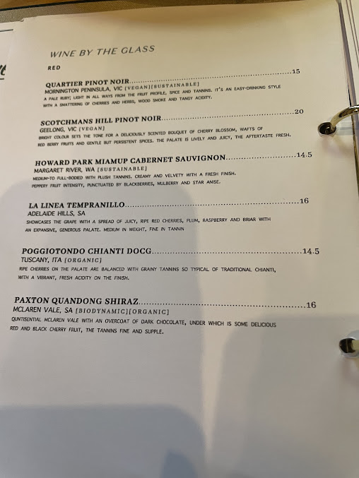 Menu The Cottage Balmain - 7