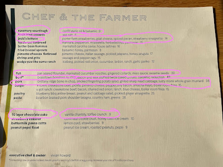Menu The Counter Kitchen Bar Chef And The Farmer - 7