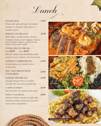 Menu The Cowboy Palace Odessa Tx - 6