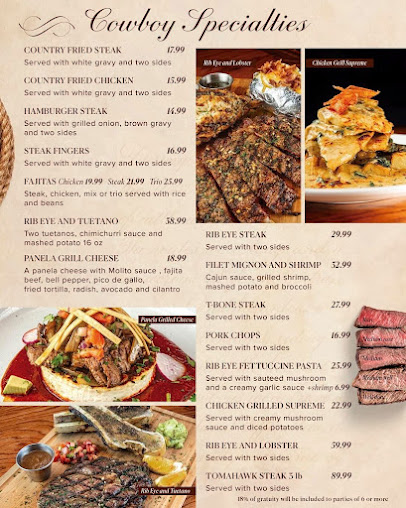 Menu The Cowboy Palace Odessa Tx - 8