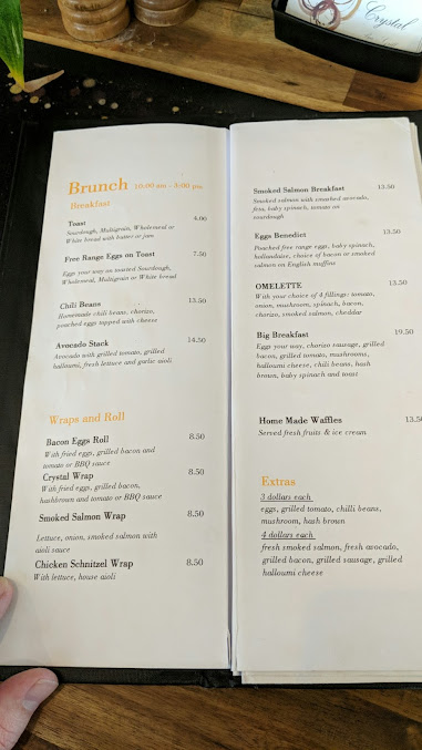 Menu The Crystal Restaurant N Bar - 3