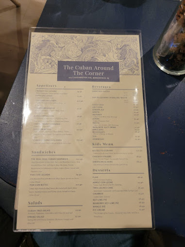 Menu The Cuban Around The Corner - 2