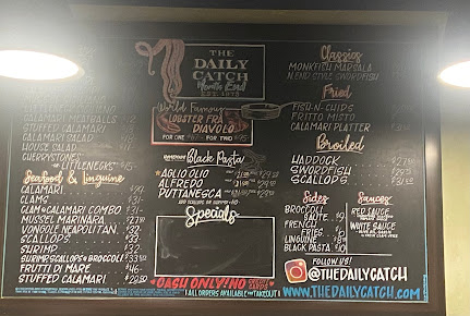 Menu The Daily Catch North End - 2