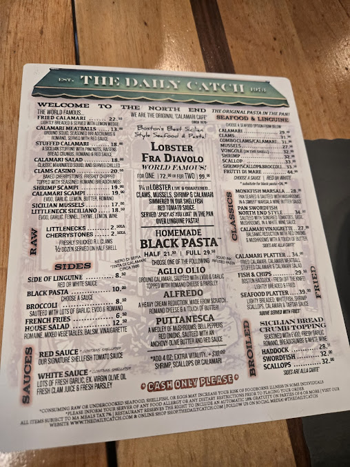 Menu The Daily Catch North End - 8