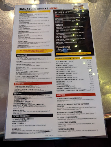Menu The Distillery Restaurant Mt. Hope - 1