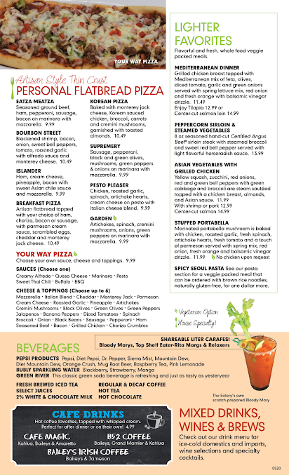 Menu The Eatery Restaurant - 3