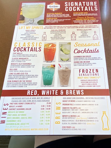 Menu The Eatery Restaurant - 9