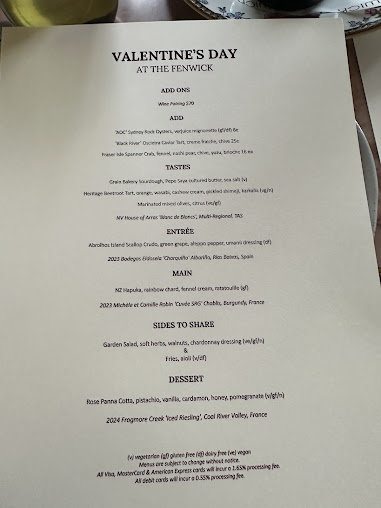 Menu The Fenwick - 0
