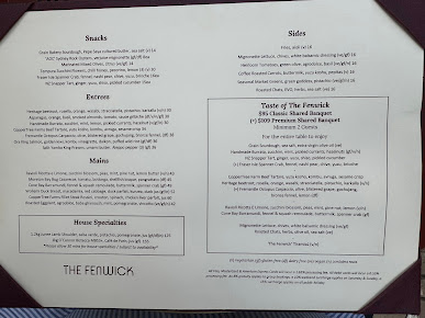 Menu The Fenwick - 6