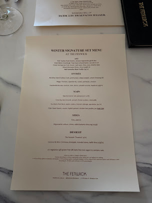 Menu The Fenwick - 8