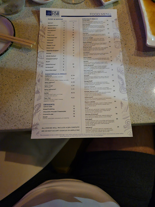Menu The Fish - 3