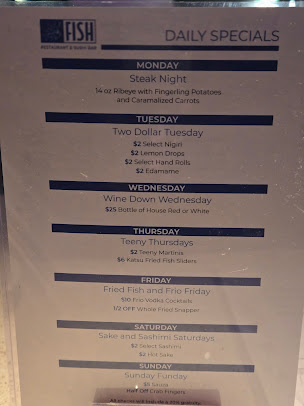 Menu The Fish - 7