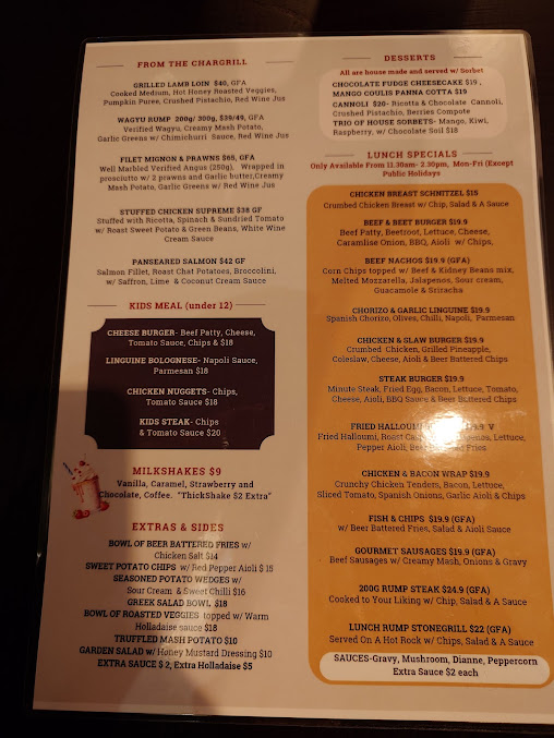 Menu The Flames Galore - 0