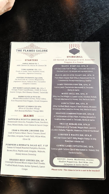 Menu The Flames Galore - 3
