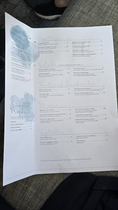 Menu The Fulton By Jean-Georges - 4