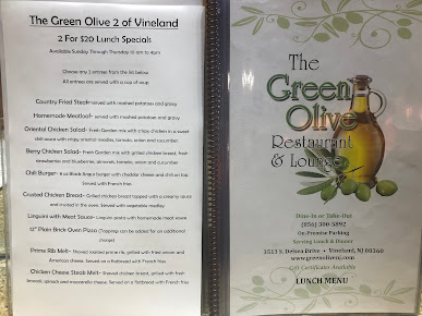 Menu The Green Olive Restaurant - 0