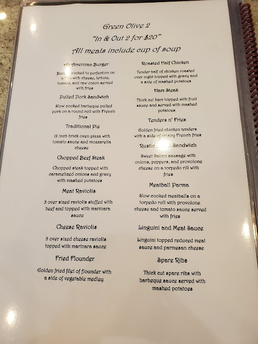 Menu The Green Olive Restaurant - 6