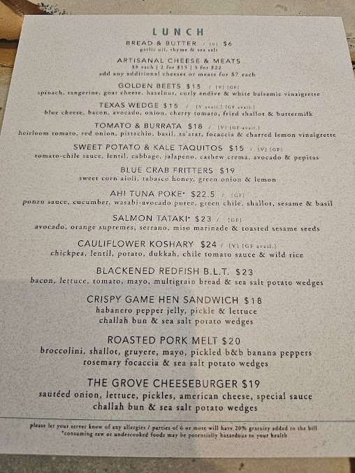 Menu The Grove - 3