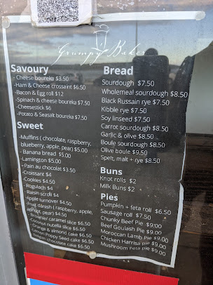 Menu The Grumpy Baker - 2