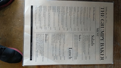Menu The Grumpy Baker - 4
