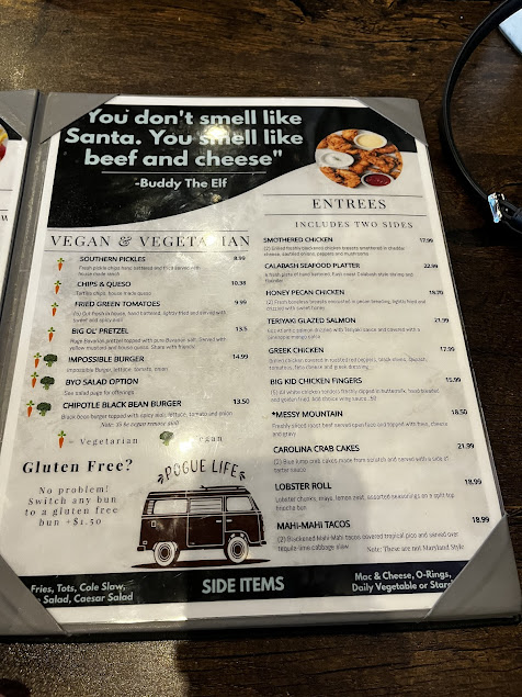 Menu The Grumpy Monk North Myrtle Beach - 7