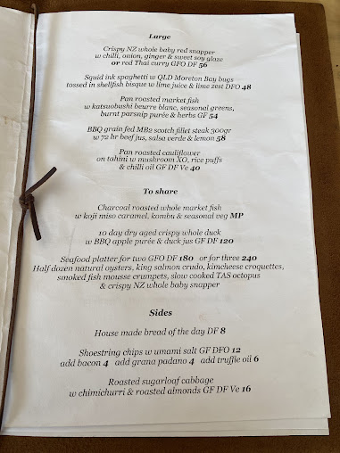 Menu The Herring Room - 1