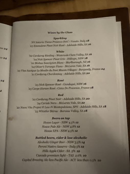 Menu The Herring Room - 2
