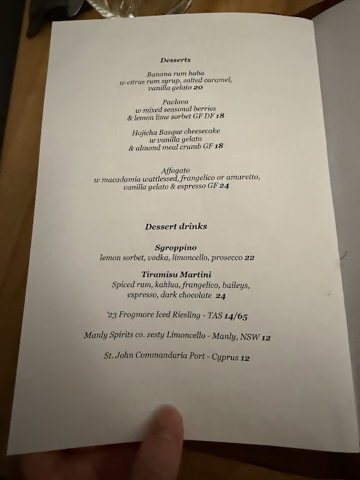 Menu The Herring Room - 3
