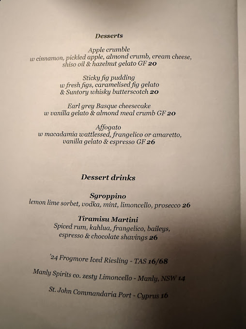 Menu The Herring Room - 9